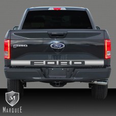 15-17 FORD F150 TAIL GATE TRIM WITH  ( NAME FORD ) CUTOUT 4 1/2"